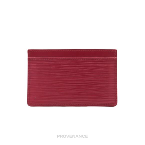 🔴 Louis Vuitton Card Holder Wallet - Fuchsia Epi Leather - Picture 3 of 8